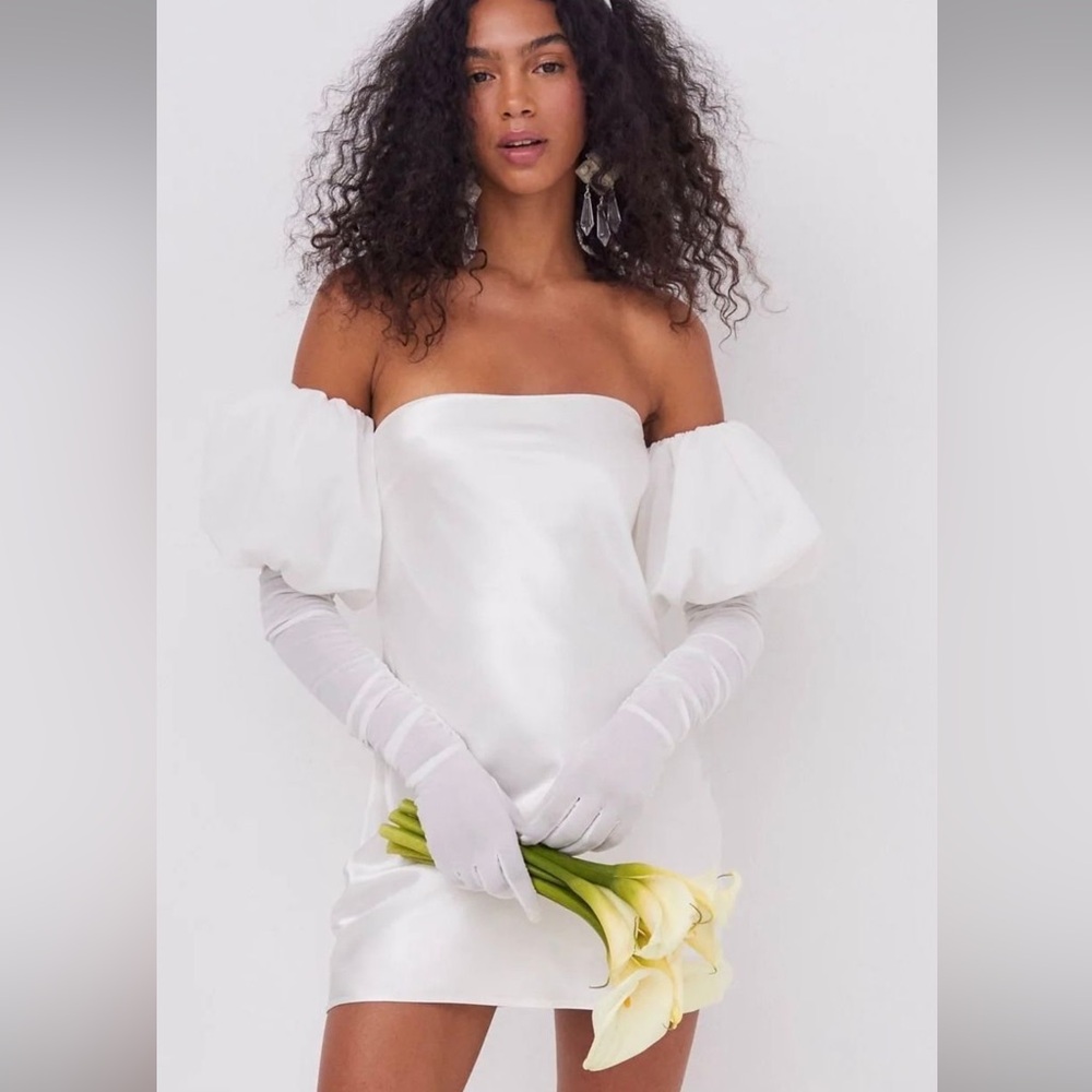 For Love And Lemons Hazel Mini Satin Dress Size Small